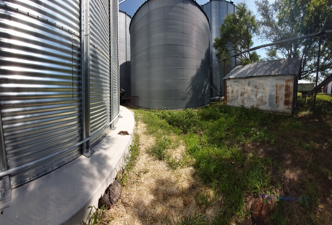 Grain storage facilities at Harder Farms